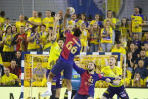 25.09.2024. Kielce. Mecz 3. kolejki Ligi Mistrzów: Industria Kielce - FC Barcelona / Fot. Wiktor Taszłow - Radio Kielce