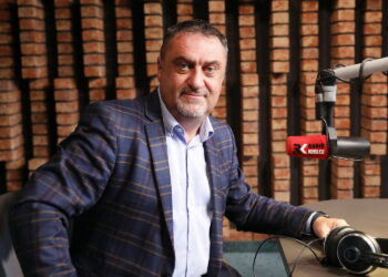 03.09.2024. Radio Kielce. Rozmowa Dnia. Na zdjęciu: Piotr Łojek - świętokrzyski kurator oświaty / Fot. Wiktor Taszłow - Radio Kielce