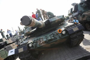 04.09.2024. Kielce. Targi Kielce. Targi MSPO. Czołg Leopard 2PL / Fot. Wiktor Taszłow - Radio Kielce