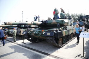 04.09.2024. Kielce. Targi Kielce. Targi MSPO. Czołg Leopard 2PL / Fot. Wiktor Taszłow - Radio Kielce