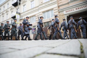 29.09.2024. Kielce. Widowisko Historyczne „Pierwsi w drodze do Niepodległej” / Fot. Wiktor Taszłow - Radio Kielce