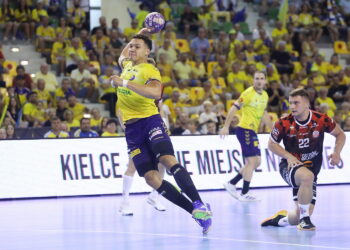 04.09.2024. Kielce. Mecz ORLEN Superligi Industria Kielce - Arged Rebud KPR OSTROVIA Ostrów Wielkopolski. Na zdjęciu: Theo Monar / Fot. Wiktor Taszłow - Radio Kielce