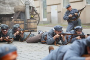 29.09.2024. Kielce. Widowisko Historyczne „Pierwsi w drodze do Niepodległej” / Fot. Wiktor Taszłow - Radio Kielce