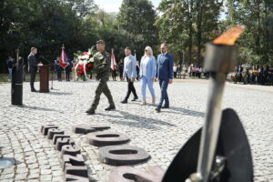 11.09.2024. Kielce. Uroczystości upamiętniające 23. rocznicę ataku na World Trade Centre w Nowym Jorku / Fot. Wiktor Taszłow - Radio Kielce