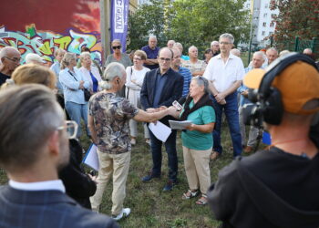 11.09.2024. Kielce. Ul. Targowa. Program Interwencja / Fot. Wiktor Taszłow - Radio Kielce