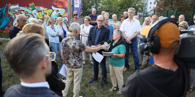 11.09.2024. Kielce. Ul. Targowa. Program Interwencja / Fot. Wiktor Taszłow - Radio Kielce