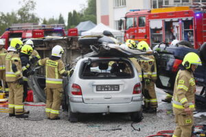 14.09.2024. Piekoszów. Ćwiczenia OSP / Fot. Wiktor Taszłow - Radio Kielce