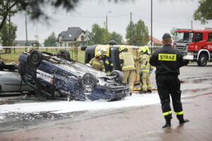 14.09.2024. Piekoszów. Ćwiczenia OSP / Fot. Wiktor Taszłow - Radio Kielce