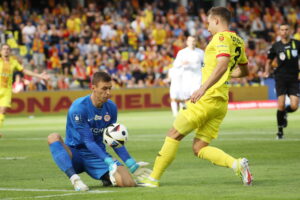 15.09.2024. Kielce. Mecz 8. kolejki piłkarskiej Ekstraklasy: Korona Kielce - Zagłębie Lublin / Fot. Wiktor Taszłow - Radio Kielce