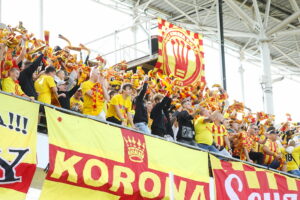 15.09.2024. Kielce. Mecz 8. kolejki piłkarskiej Ekstraklasy: Korona Kielce - Zagłębie Lublin / Fot. Wiktor Taszłow - Radio Kielce