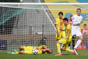 15.09.2024. Kielce. Mecz 8. kolejki piłkarskiej Ekstraklasy: Korona Kielce - Zagłębie Lublin / Fot. Wiktor Taszłow - Radio Kielce