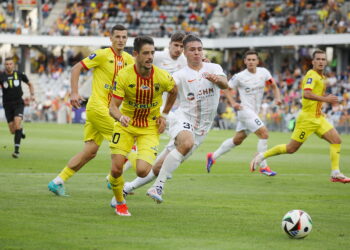 15.09.2024. Kielce. Mecz 8. kolejki piłkarskiej Ekstraklasy: Korona Kielce - Zagłębie Lublin / Fot. Wiktor Taszłow - Radio Kielce