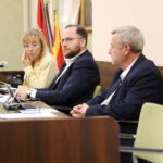 19.09.2024 Kielce. Sesja rady miasta. Na zdjęciu: Anna Mazur-Kałuża, Karol Wilczyński i Jarosław Machnicki / Fot. Wiktor Taszłow - Radio Kielce