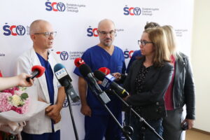 19.09.2024. Kielce. ŚCO. Konferencja dot. nowych zabiegów wykonywanych w Klinice Otolaryngologii, Chirurgii Głowy i Szyi / Fot. Wiktor Taszłow - Radio Kielce