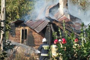 07.09.2024. Sarnówek Mały. Pożar / Fot. Ratownictwo Powiatu Ostrowieckiego