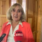 27.09.2024. Sandomierz. Zespół Szkół Gastronomicznych i Hotelarskich. Wręczenie stypendiów dla najlepszych uczniów. Na zdjęciu: Urszula Chabel / Fot. Grażyna Szlęzak - Radio Kielce