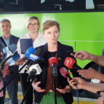 17.09.2024. Kielce. Dworzec Autobusowy. Konferencja prasowa. Na zdjęciu: Agata Wojda - prezydent Kielc / Fot. Jarosław Kubalski - Radio Kielce