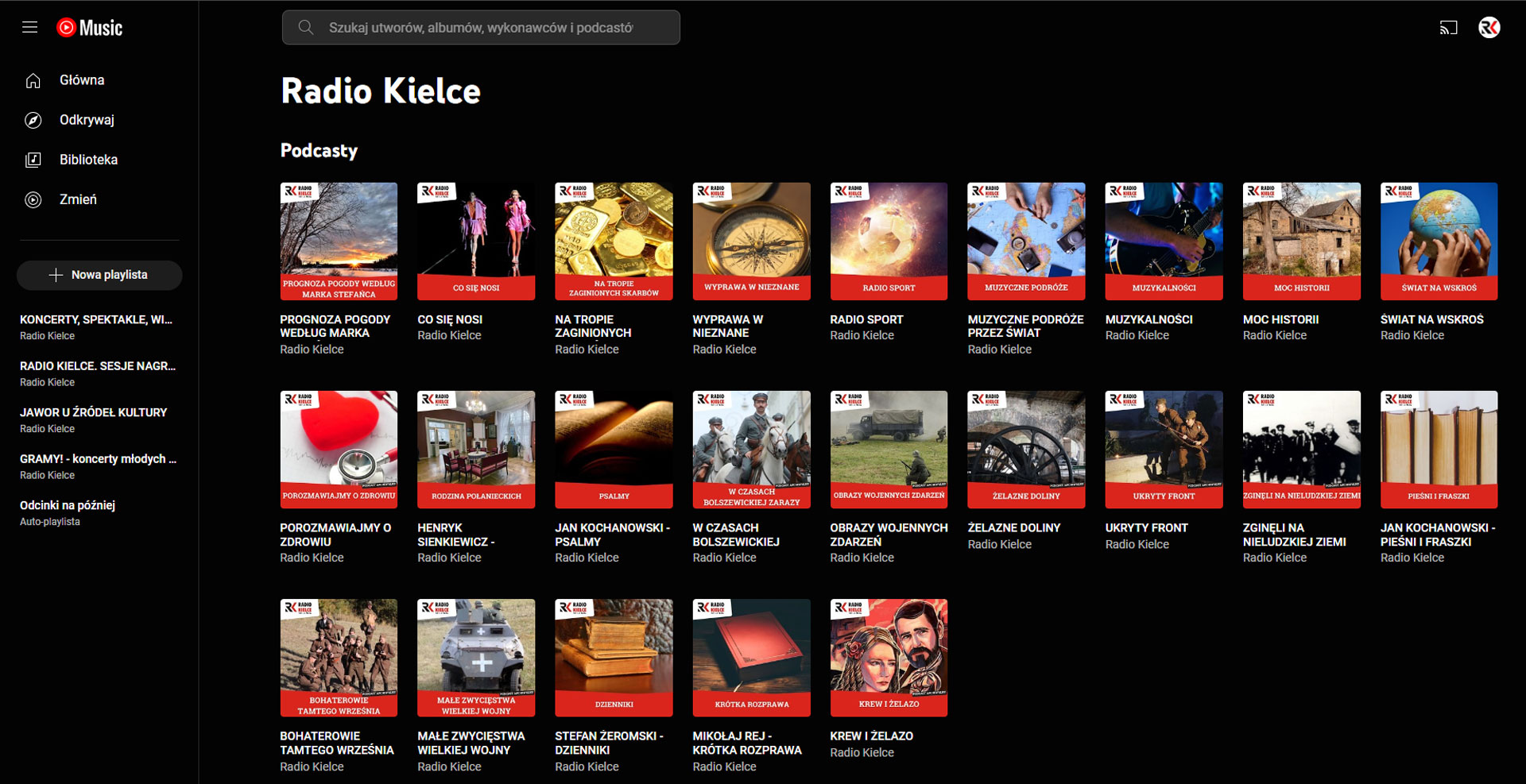 Radio Kielce Google Podcast / YouTube Music