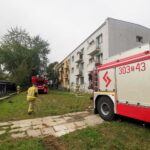 16.09.2024. Kielce. Pożar w bloku przy ul. Grunwaldzkiej / Fot. Aleksandra Kwaśniewska - Radio Kielce