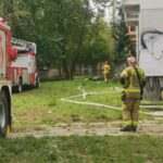 16.09.2024. Kielce. Pożar w bloku przy ul. Grunwaldzkiej / Fot. Aleksandra Kwaśniewska - Radio Kielce
