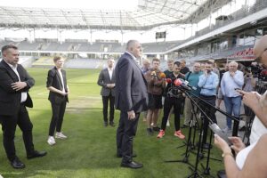 09.09.2024. Kielce. Prezentacja nowego prezesa Korony Kielce / Fot. Jarosław Kubalski - Radio Kielce