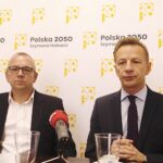 16.09.2024. Kielce. Konferencja prasowa. Na zdjęciu (od lewej): Arkadiusz Kubiec i Rafał Kasprzyk / Fot. Jarosław Kubalski - Radio Kielce