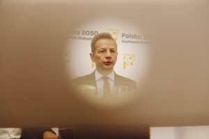 16.09.2024. Kielce. Konferencja prasowa. Na zdjęciu: poseł Rafał Kasprzyk / Fot. Jarosław Kubalski - Radio Kielce