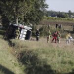 21.09.2024. Wypadek na drodze krajowej nr 74 w okolicy Lechowa / Fot. Jarosław Kubalski - Radio Kielce