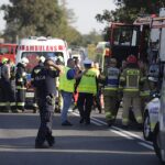 21.09.2024. Wypadek na drodze krajowej nr 74 w okolicy Lechowa / Fot. Jarosław Kubalski - Radio Kielce