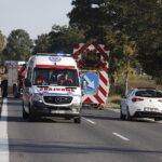 21.09.2024. Wypadek na drodze krajowej nr 74 w okolicy Lechowa / Fot. Jarosław Kubalski - Radio Kielce