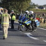 21.09.2024. Wypadek na drodze krajowej nr 74 w okolicy Lechowa / Fot. Jarosław Kubalski - Radio Kielce