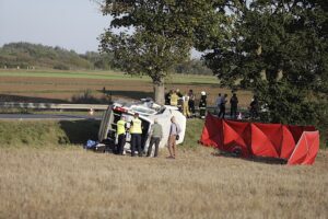 21.09.2024. Wypadek na drodze krajowej nr 74 w okolicy Lechowa / Fot. Jarosław Kubalski - Radio Kielce