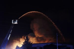 24.09.2024. Kielce. Pożar lakierni. / Fot. Jarosław Kubalski - Radio Kielce