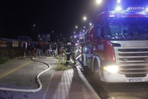 24.09.2024. Kielce. Pożar lakierni. / Fot. Jarosław Kubalski - Radio Kielce