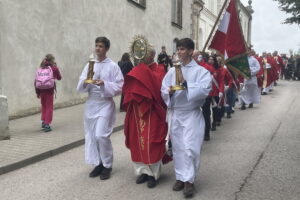 28.09.2024. Święty Krzyż. XXV Świętokrzyski Rajd Pielgrzymkowy. / Fot. Anna Głąb - Radio Kielce