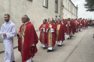 28.09.2024. Święty Krzyż. XXV Świętokrzyski Rajd Pielgrzymkowy. / Fot. Anna Głąb - Radio Kielce