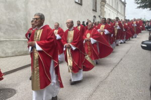 28.09.2024. Święty Krzyż. XXV Świętokrzyski Rajd Pielgrzymkowy. / Fot. Anna Głąb - Radio Kielce