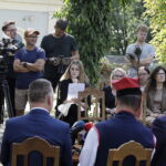 02.09.2024 Kielce. Konferencja prasowa przed Dworkiem Laszczyków na temat Dożynek Wojewódzkich / Fot. Jarosław Kubalski - Radio Kielce