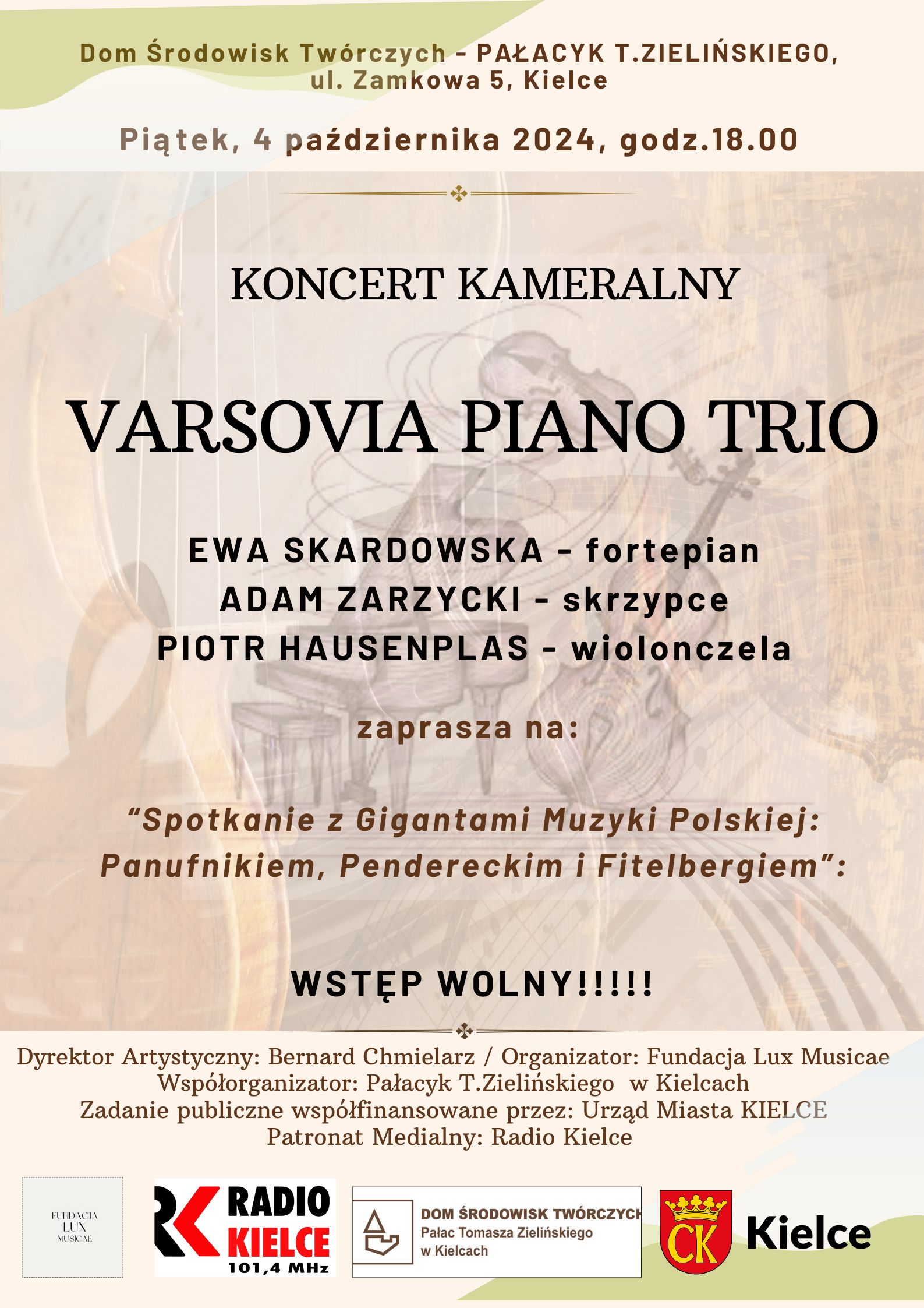 Varsovia Piano Trio i spotkanie z Gigantami Muzyki Polskiej - Radio Kielce