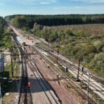 Włoszczowice. Modernizacja torów na stacji kolejowej / Fot. Piotr Hamarnik - PKP PLK S.A.