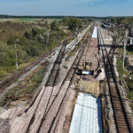 Włoszczowice. Modernizacja torów na stacji kolejowej / Fot. Piotr Hamarnik - PKP PLK S.A.