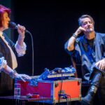 Chochół i Dudziak na inaugurację Memorial To Miles Targi Kielce Jazz Festival - Radio Kielce 26.09.2024. Kielce. Memorial To Miles Targi Kielce Jazz Festival. Na zdjęciu: Urszula Dudziak i Grzech Piotrowski / Fot. Mateusz Wolski - KCK