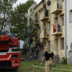 16.09.2024. Kielce. Pożar w bloku przy ul. Grunwaldzkiej / Fot. Aleksandra Kwaśniewska - Radio Kielce