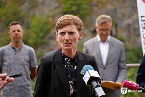 16.09.2024. Kielce. Konferencja prasowa. Na zdjęciu: Agata Wojda - prezydent Kielc / Fot. Miasto Kielce