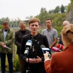 Mnóstwo atrakcji na Kadzielni, w Ogrodzie Botanicznym i Centrum Geoedukacji - Radio Kielce 16.09.2024. Kielce. Konferencja prasowa. Na zdjęciu: Agata Wojda - prezydent Kielc / Fot. Miasto Kielce