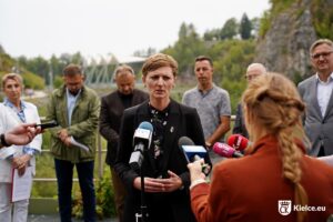 16.09.2024. Kielce. Konferencja prasowa. Na zdjęciu: Agata Wojda - prezydent Kielc / Fot. Miasto Kielce