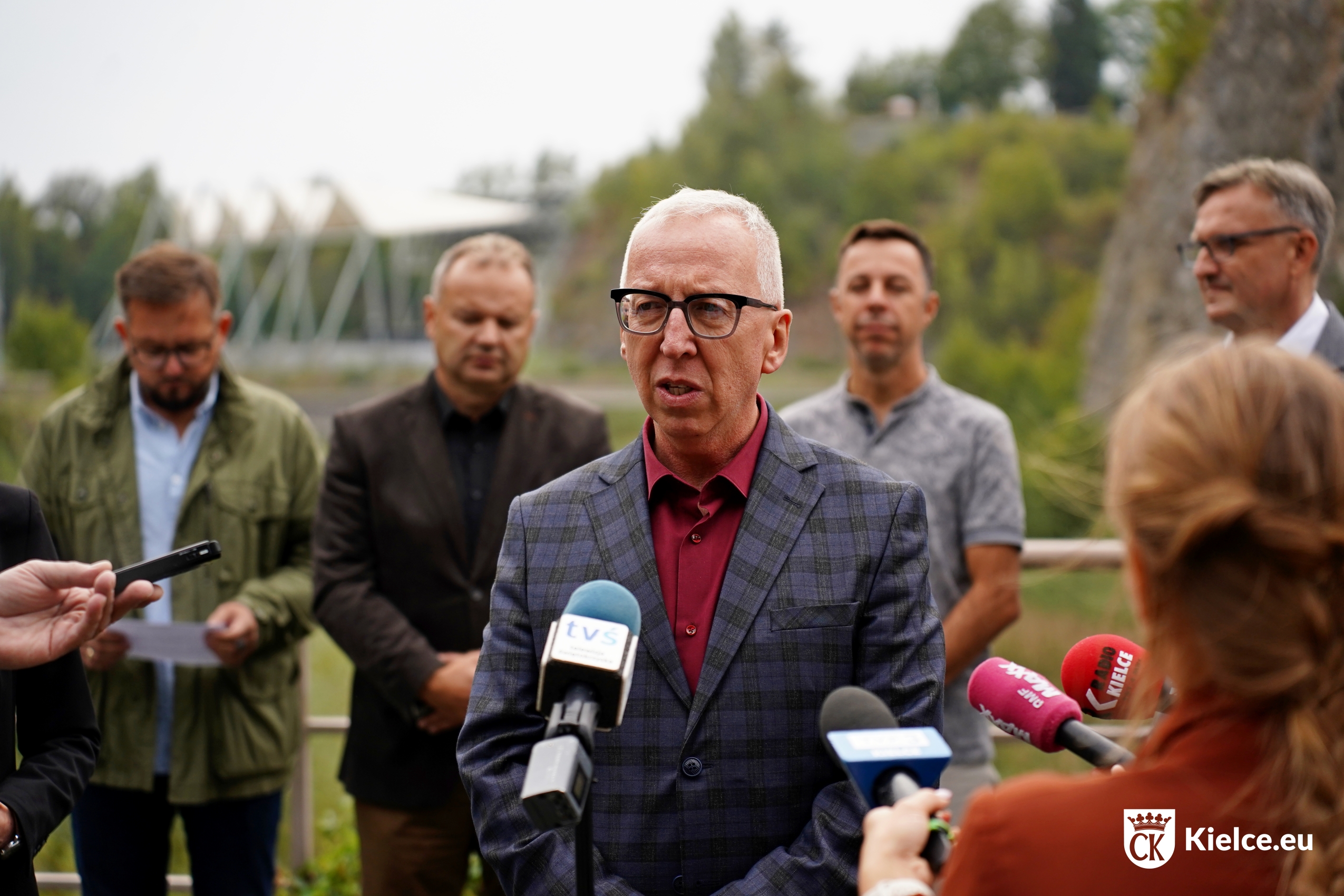 16.09.2024. Kielce. Konferencja prasowa. Na zdjęciu: Jarosław Bukowski - Domu Środowisk Twórczych im. Tomasza Zielińskiego w Kielcach / Fot. Miasto Kielce