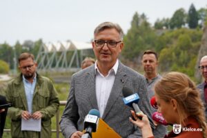 16.09.2024. Kielce. Konferencja prasowa dotycząca GEOFestiwalu. Na zdjęciu: Jacek Kowalczyk - dyrektor Wydziału Promocji, Kultury i Sportu UM Kielce / Fot. Miasto Kielce