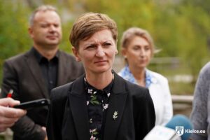 16.09.2024. Kielce. Konferencja prasowa. Na zdjęciu: Agata Wojda - prezydent Kielc / Fot. Miasto Kielce