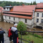 15.09.2024. Bystrzyca Kłodzka. Zalane tereny w Bystrzycy Kłodzkiej / Fot. PAP - Maciej Kulczyński